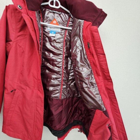 Columbia Women Red Alpine Action Oh Sky Snow Winter Parka Jacket Size XS - Picture 11 of 14